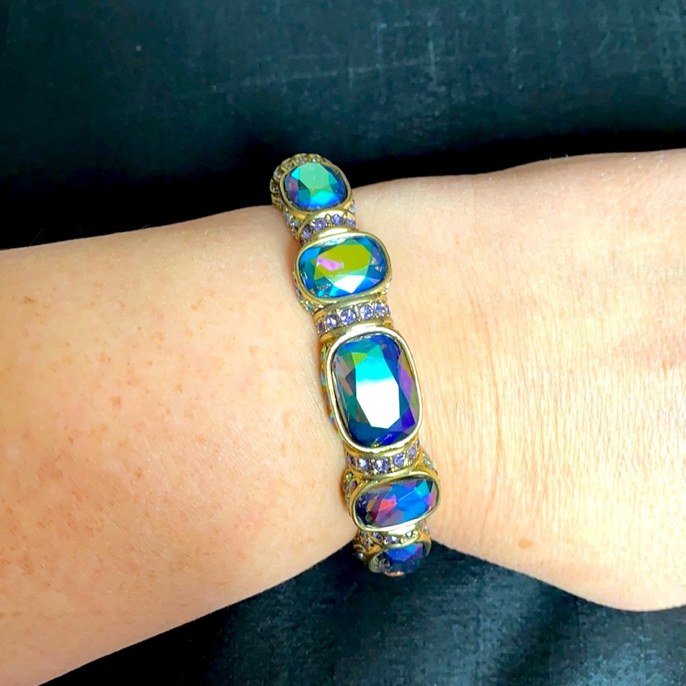 Heidi Daus Black Diamond Crystal Stone Bracelet - Picture 2 of 7